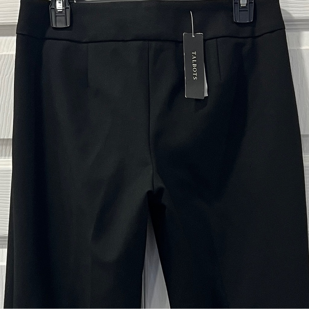 Talbots Womens Black Signature Work Wear Style Pants Size 6 Petite NWT - Picture 3 of 6